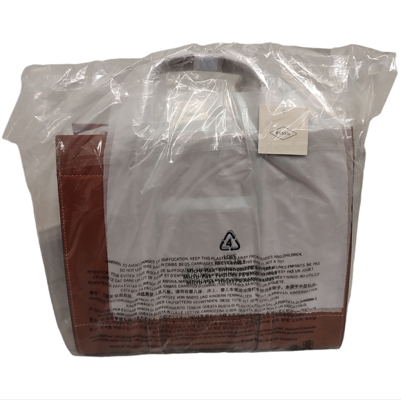 FOSSIL Carmen Shopper Tote Crossbody Leather Brandy Brown ZB7938213 - Picture 14 of 16